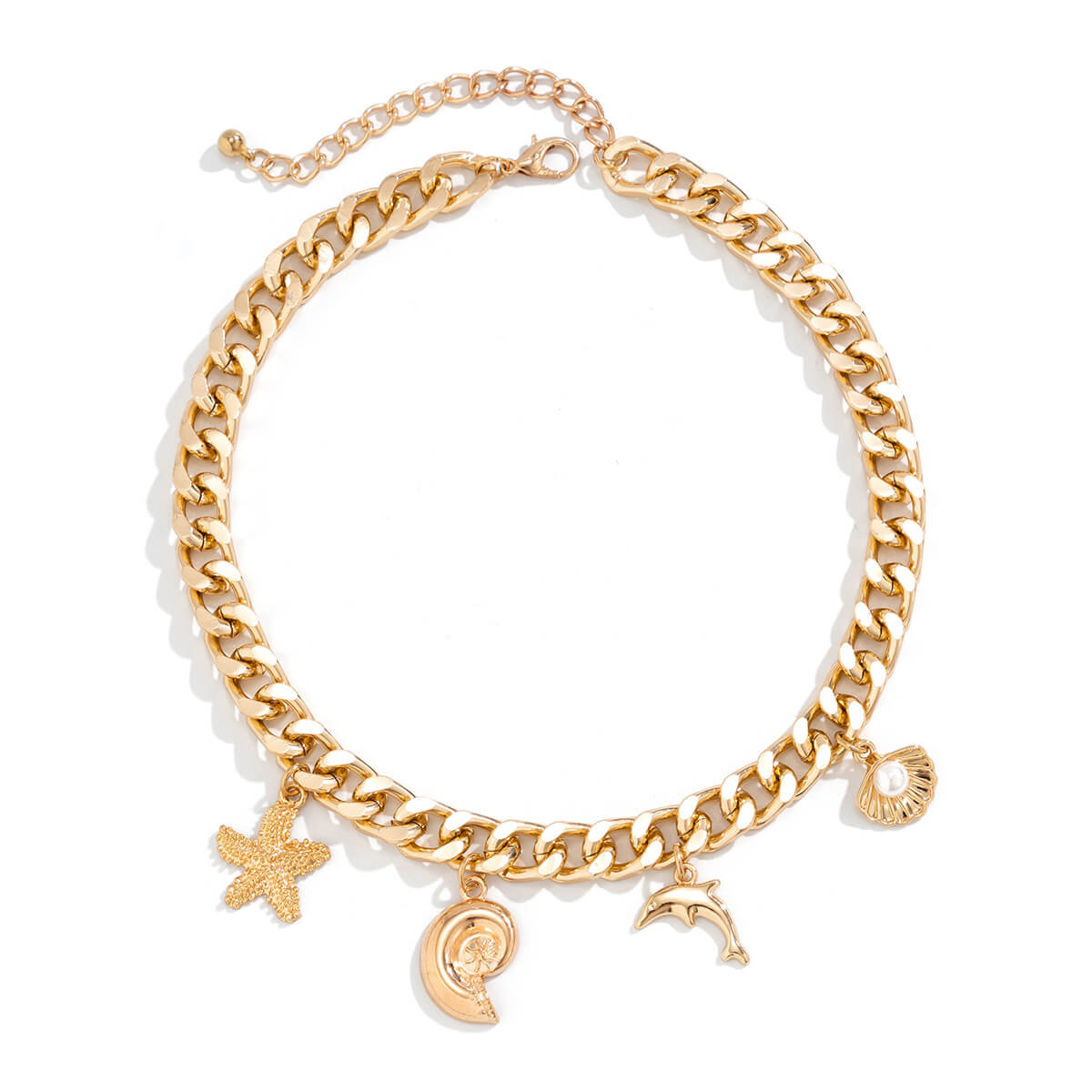Ocean Lover Necklace And Bracelet Conch Pendant Necklace
