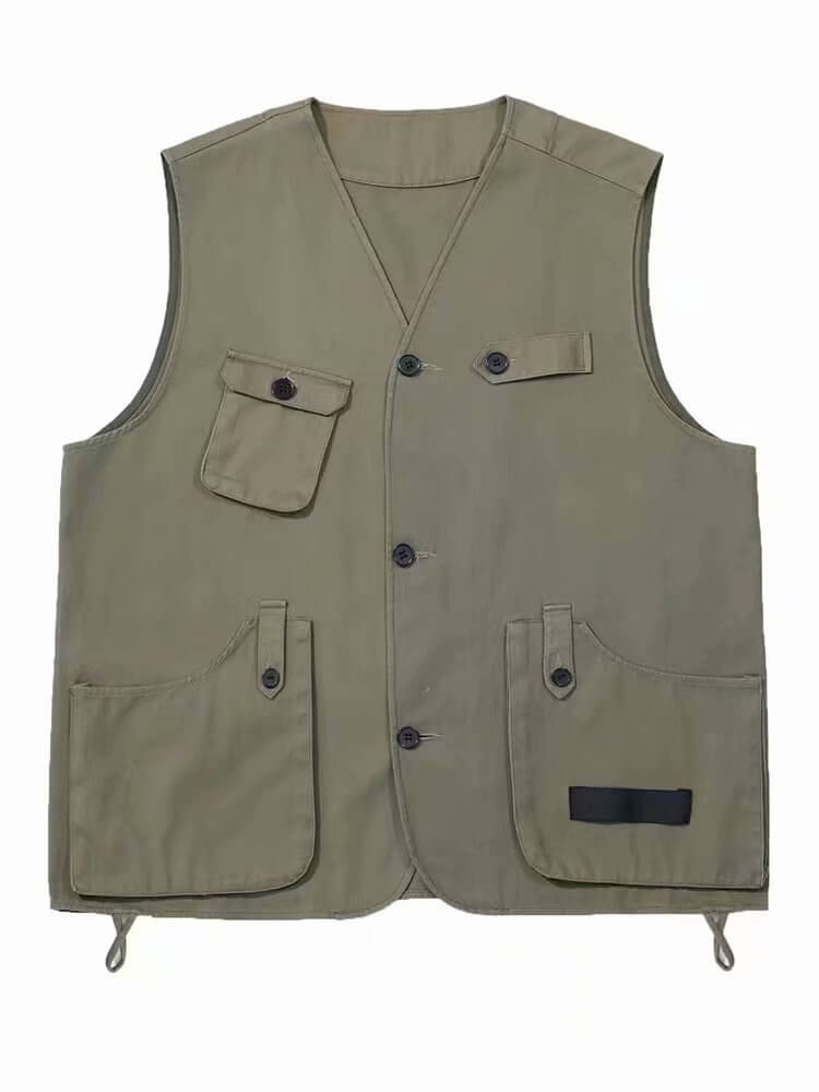 Oversized Utility Vest For Men | Loose Casual Sleeveless Vest
