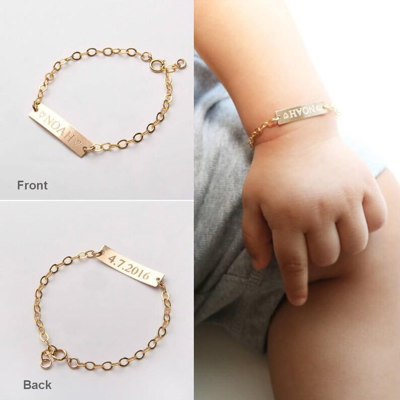 Personalized Name Bracelet For Kids | Children’s Engraved Jewelry