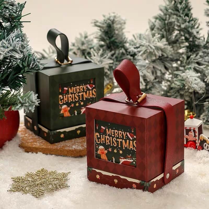 Portable Christmas Gift Box With Handle | Christmas Gift Box