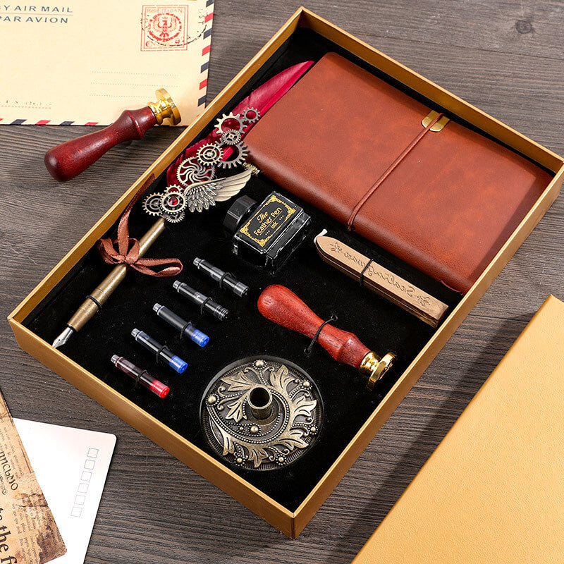 Premium Vintage Note Book Set For Gifting | Creative Journaling Gift