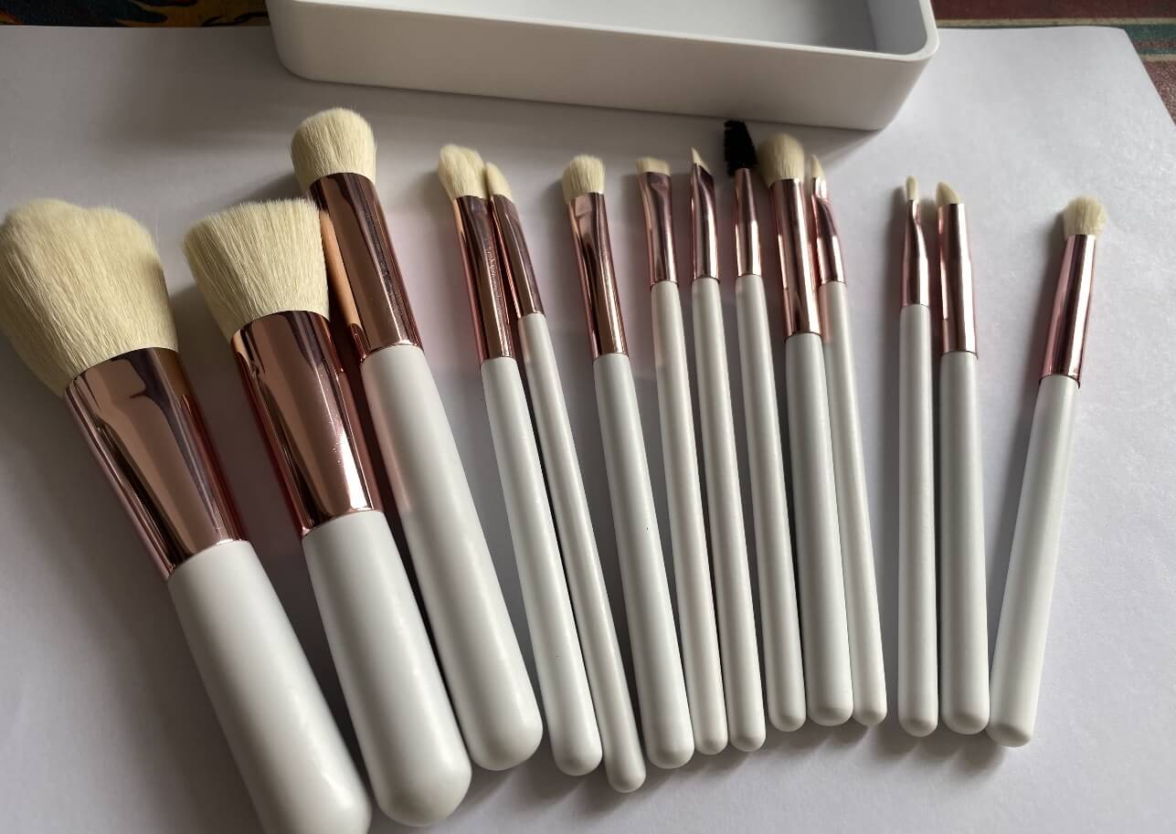 Professional Brush Set Illuminated Mirror | Makeup Brush With Mirror