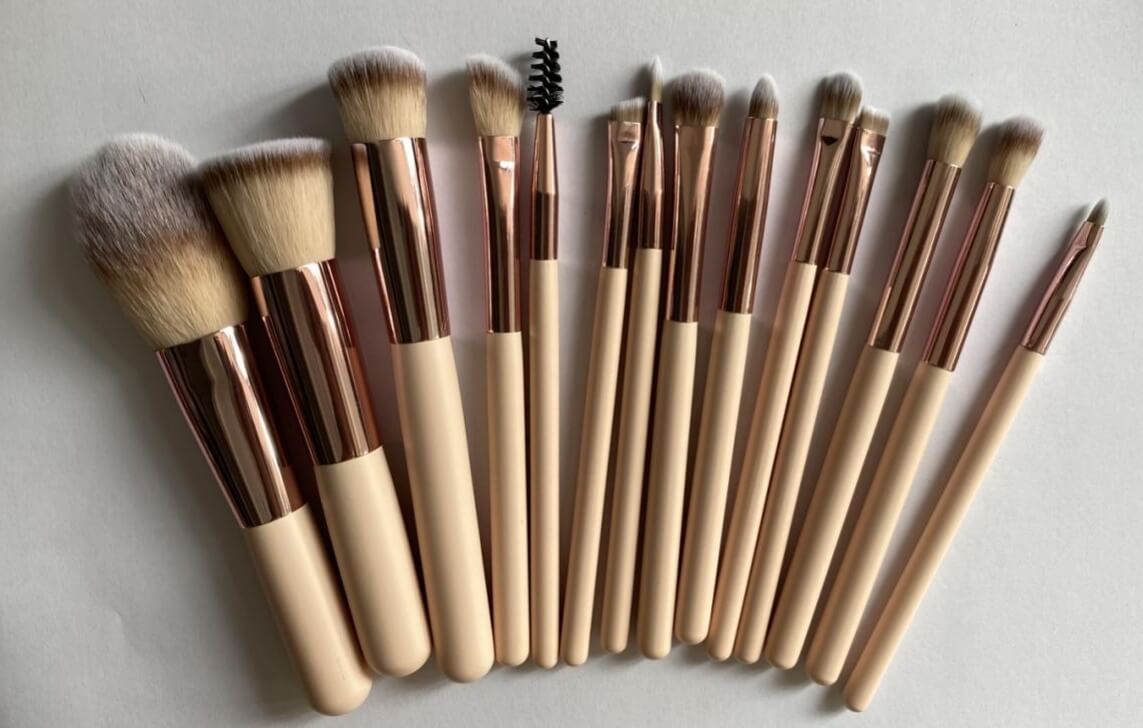 Professional Brush Set Illuminated Mirror | Makeup Brush With Mirror