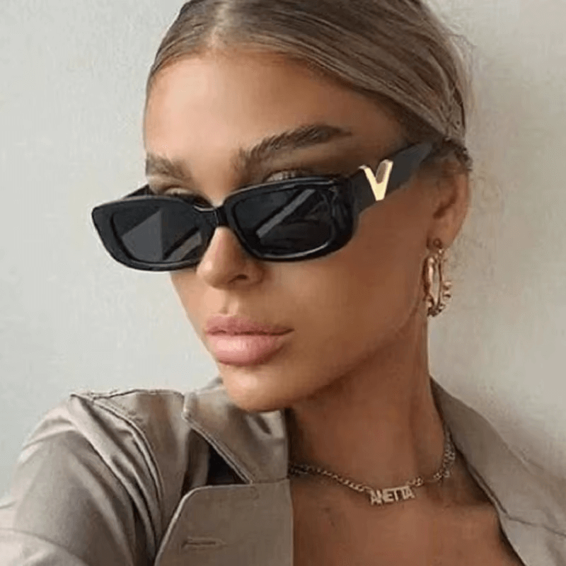 Retro Small Frame Sunglasses Women | Designer Eyewear Female