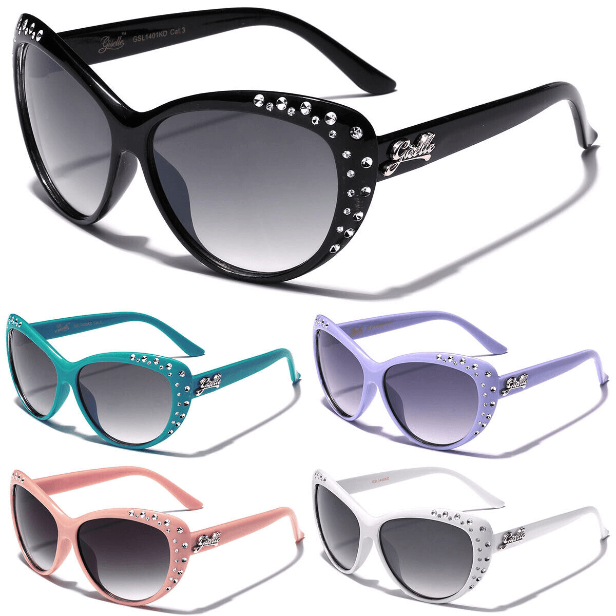 Rhinestone Cat Eye Sunglasses Kids | Girls Fashion Sunglasses