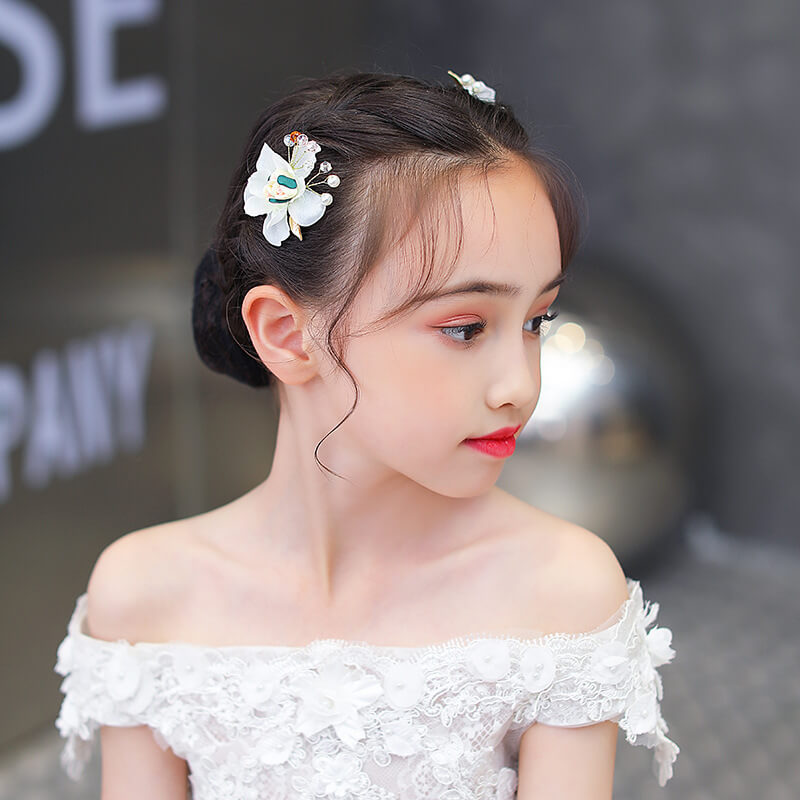 Rhinestone Hair Pins For Children | Kids Hair Jewelry Set For Parties