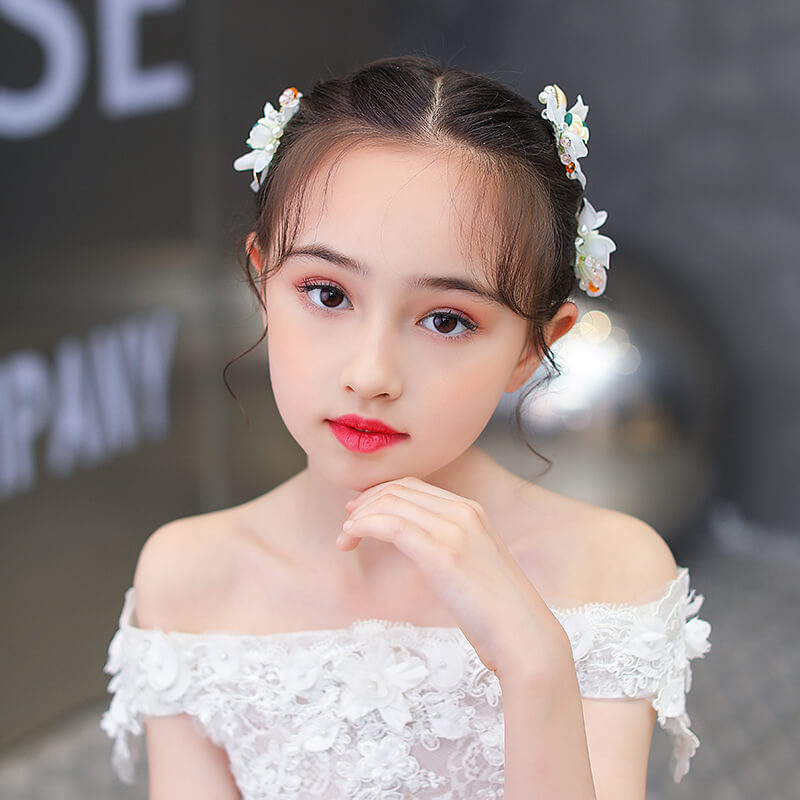 Rhinestone Hair Pins For Children | Kids Hair Jewelry Set For Parties