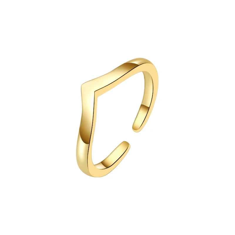 Fashion Toe Ring for Women Girl 18K Gold Plated Jewelry Small Size Adjustable Open Tail Stacking Rings Summer Beach Foot Jewelry