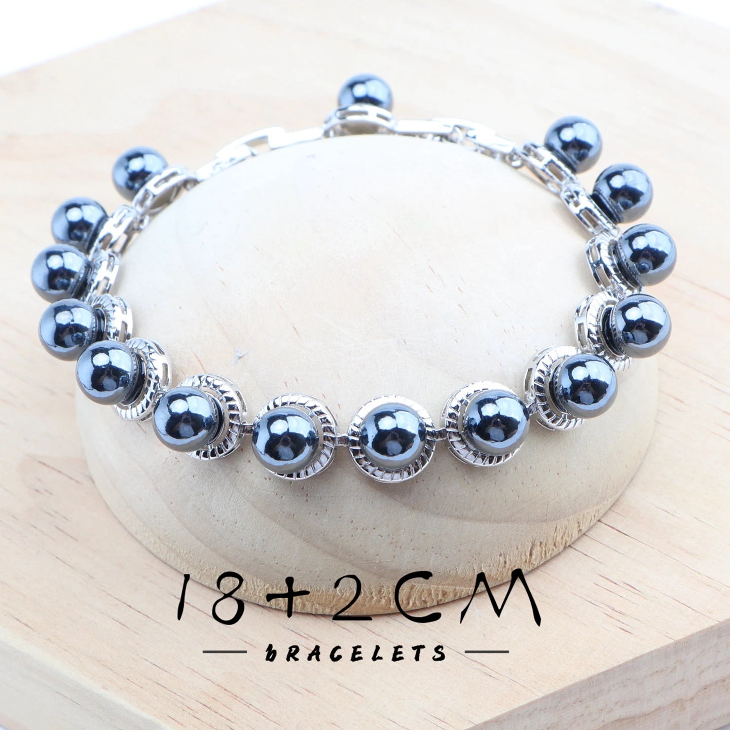 925 Silver Black Pearl Jewelry Sets Bridal White Zircon Wedding Rings Earrings Pendant Necklace Bracelets Set