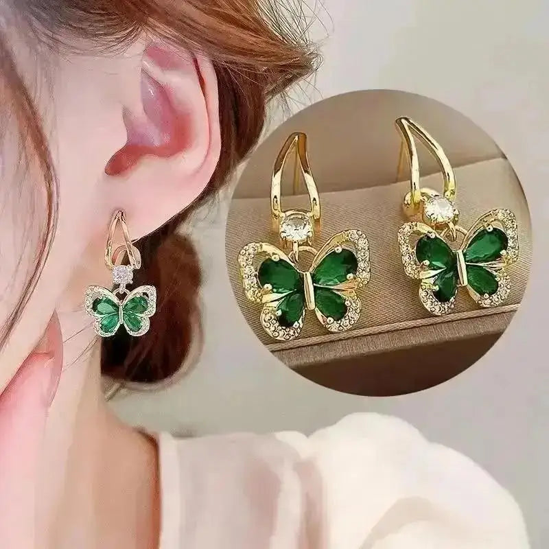 925 Silver Needle Korean Fashion Square Pearl Drop Earrings For Women Jewelry 2024 Trending New Women's Vintage Zircon Earrings