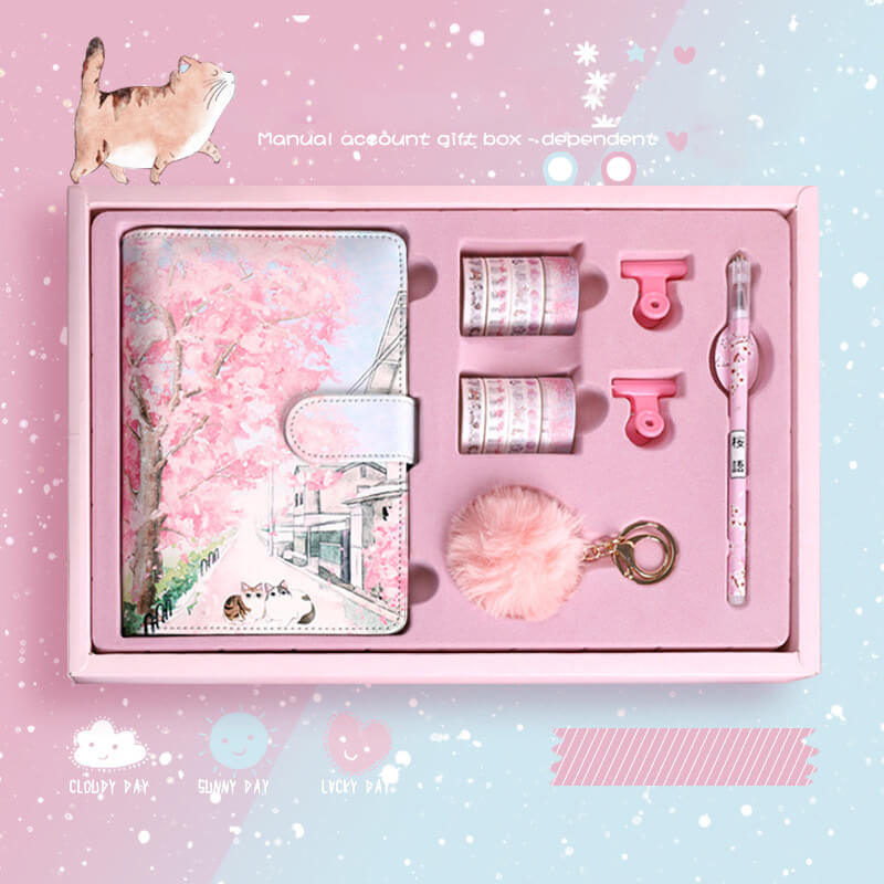 Sakura Handbook Gift Box Set | Best Floral Notebook Gift Set