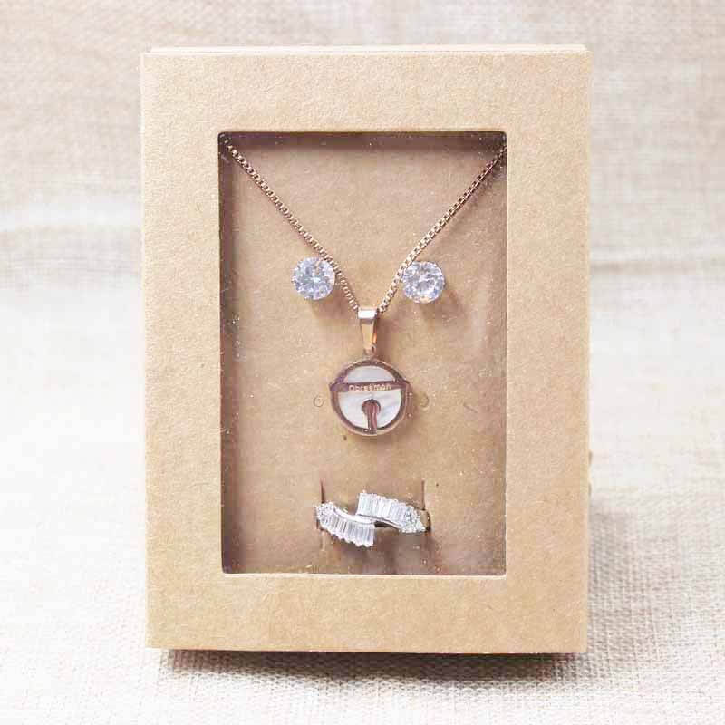 Set Up Boxes With Clear PVC Window | PVC Jewelry Packaging Box