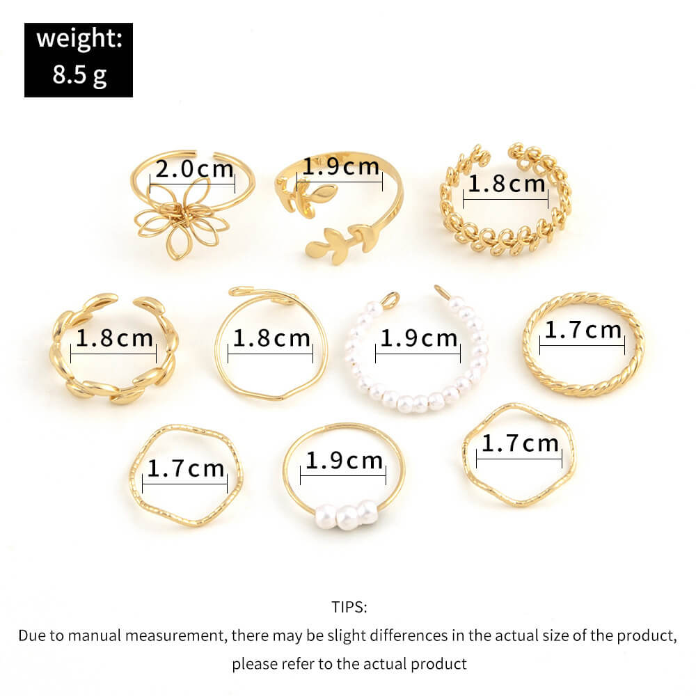 Simple Openwork Flower Band Ring | Glossy Floral Ring For Women