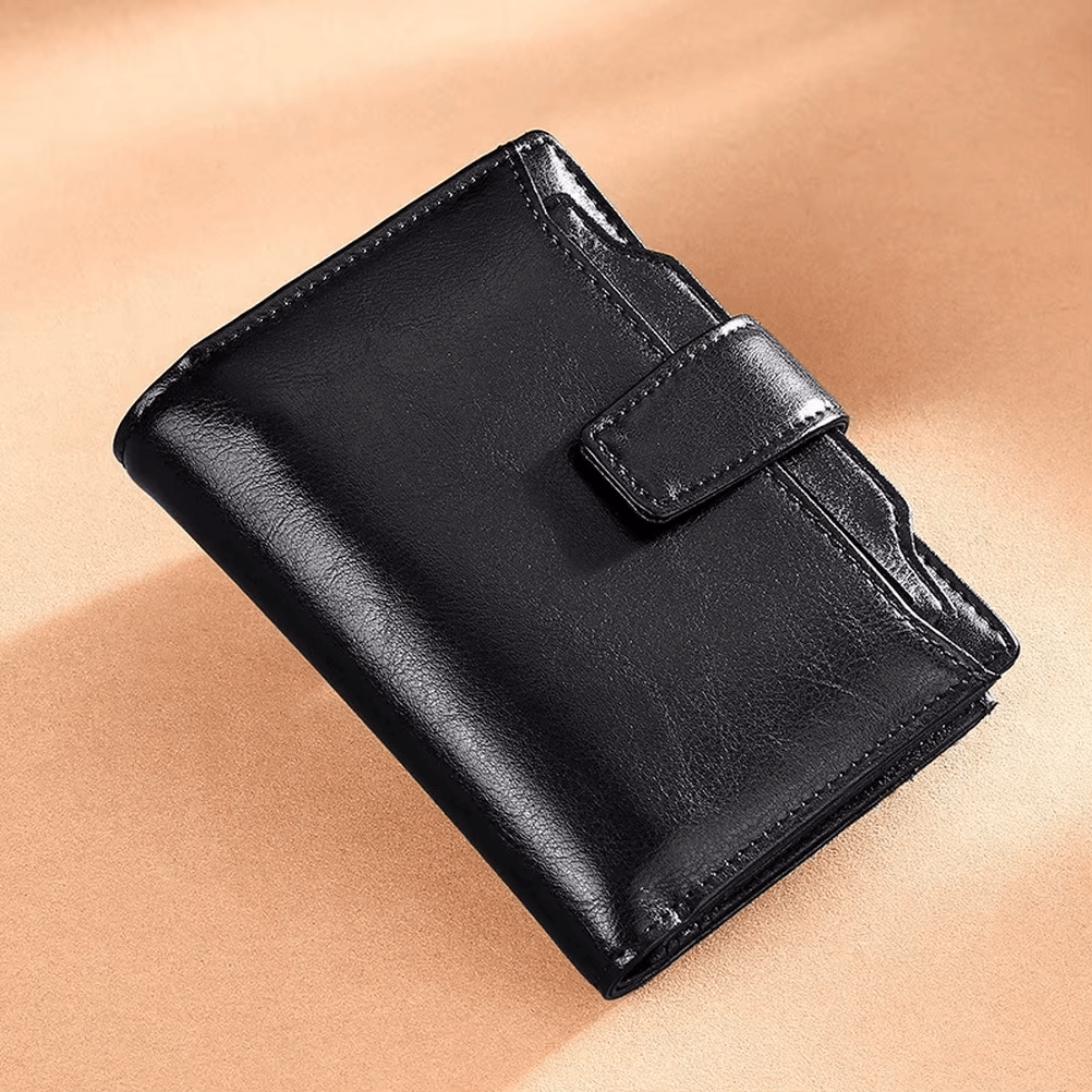 Small Genuine Leather Wallet For Women | Short Zipper Wallet Women