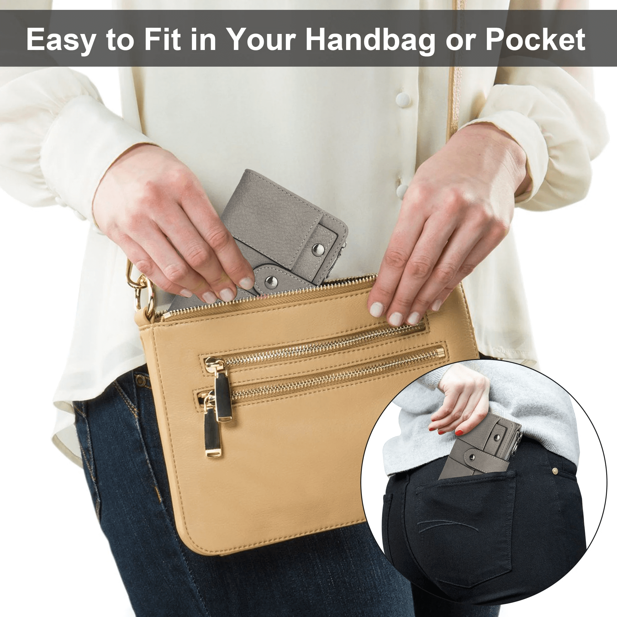 Small Genuine Leather Wallet For Women | Bifold Leather Wallet Small