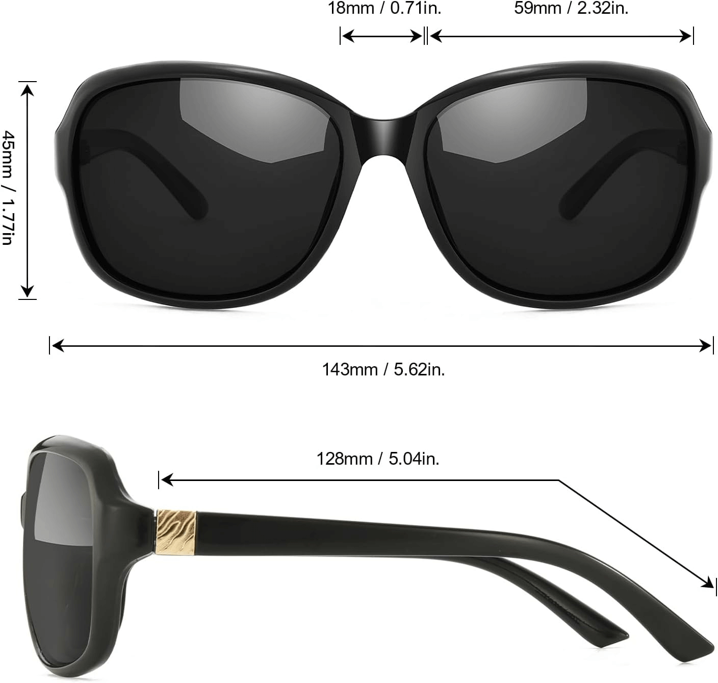 Small Wrap Sunglasses For Women | 100% UV400 Eye Protection Sunglasses