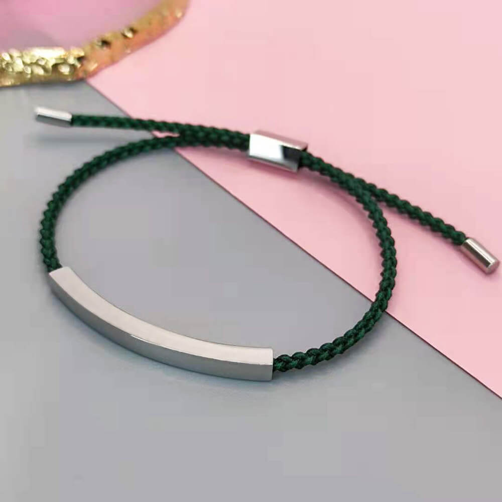 Titanium Steel Braided Bracelet | Couples Matching Bracelets