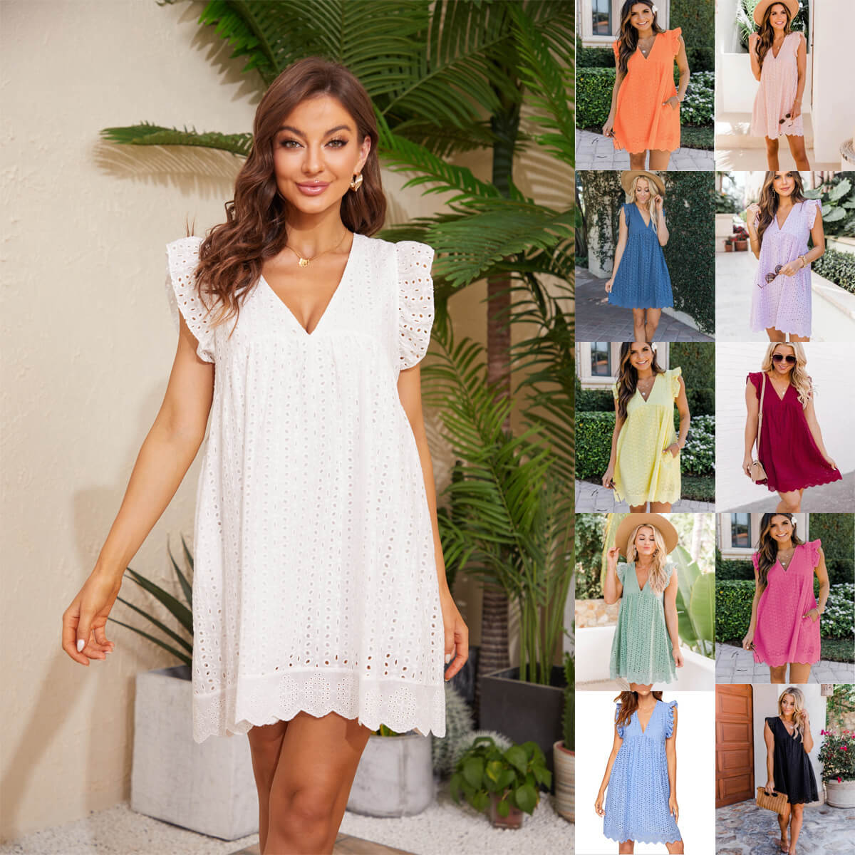 V-Neck Beach Dress | Easy Summer Dress For Warm Weather