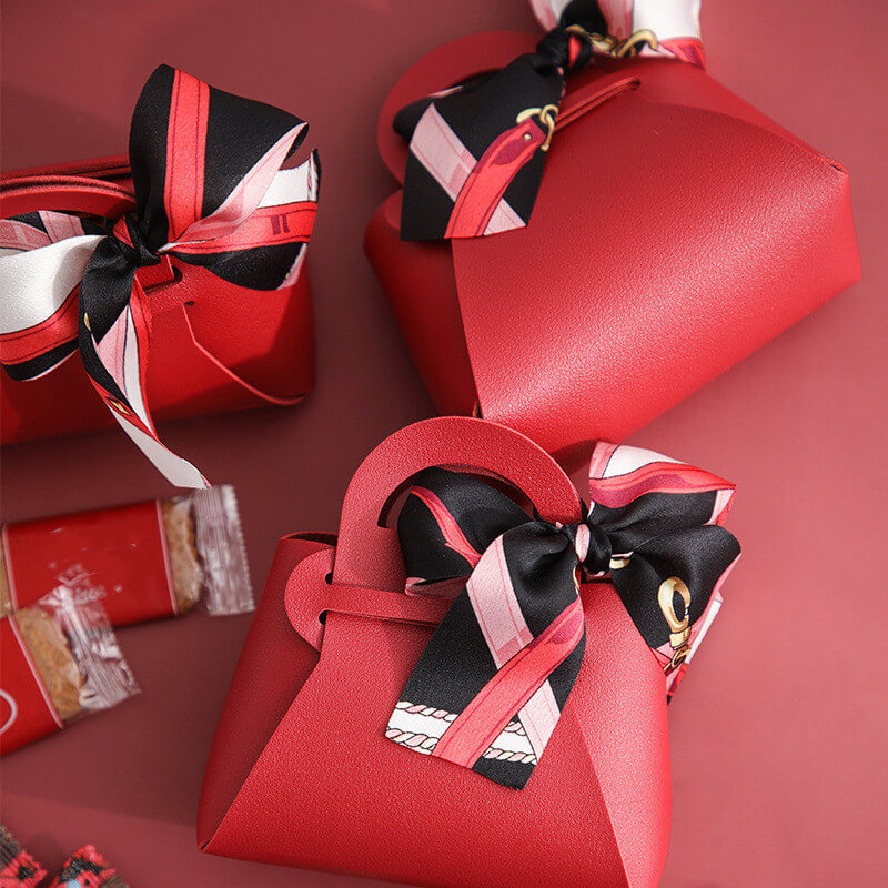 Wedding Sweet Box Leather Packaging | Premium Candy Packaging