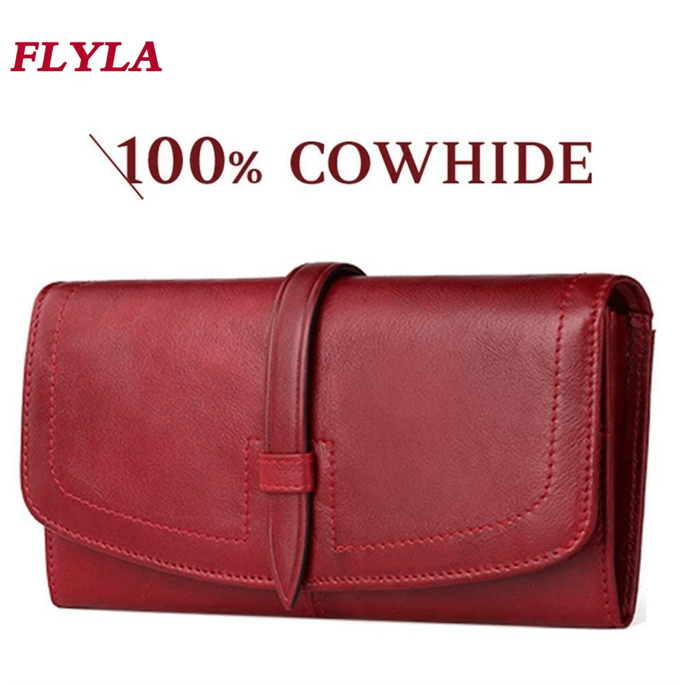 Women Leather Wallet With Multiple Card Slots Luxury Women Wallet