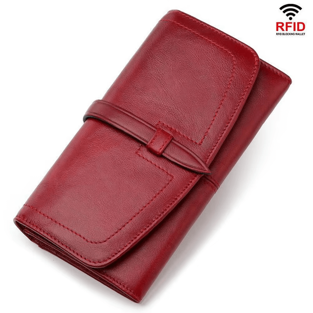 Women Leather Wallet With Multiple Card Slots Luxury Women Wallet