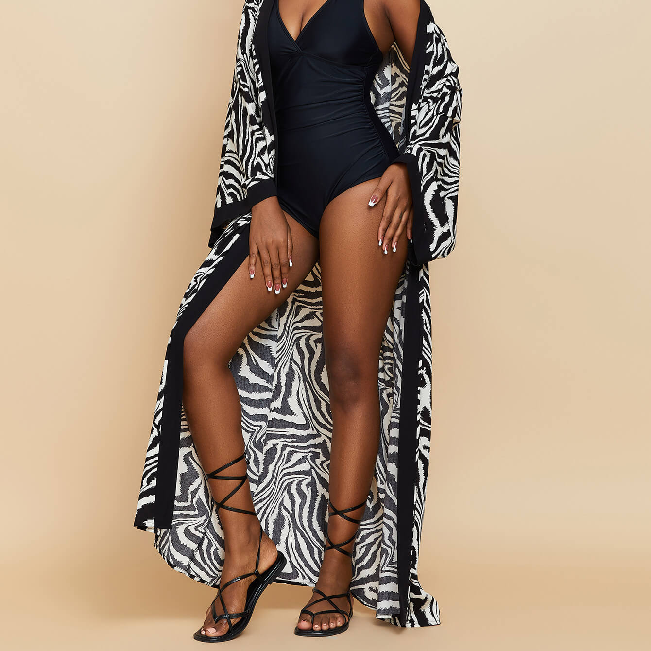 Women's Medium Length Swimsuit Cover Up | Bikini Swimsuit Outerwear
