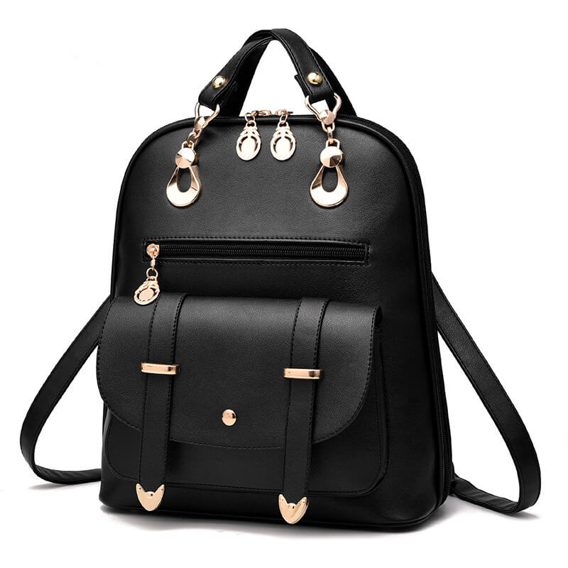 Women's PU Leather Backpack | Faux Leather Fashion Backpack