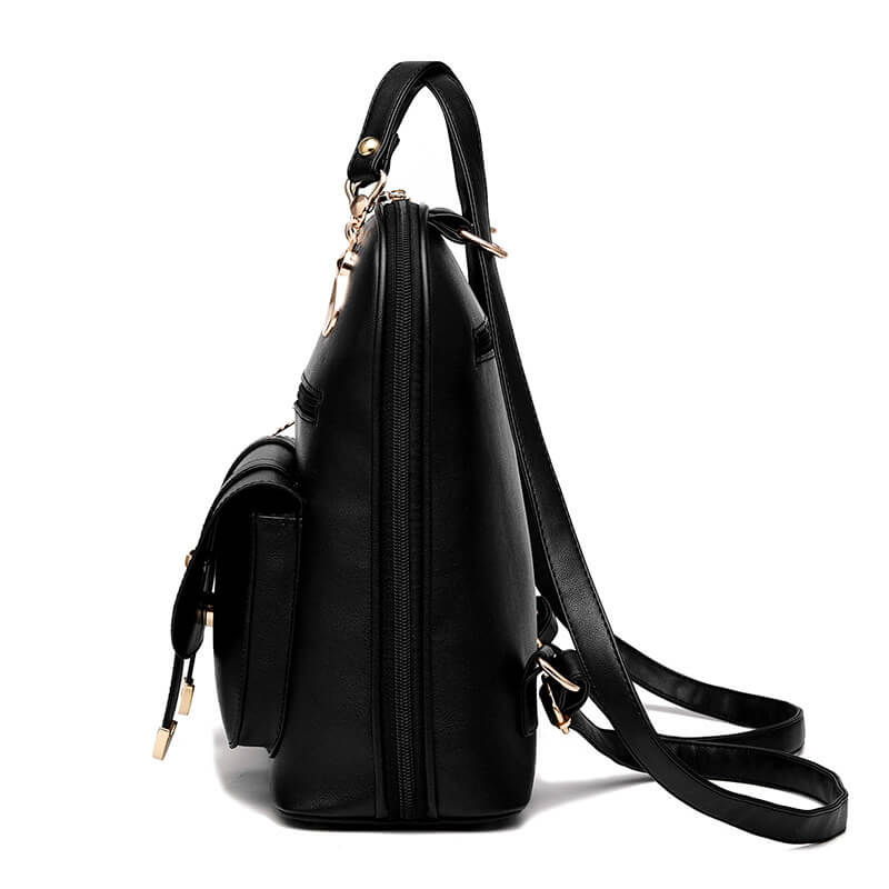 Women's PU Leather Backpack | Faux Leather Fashion Backpack