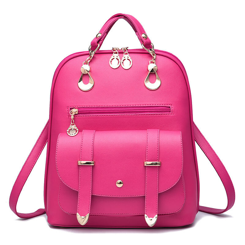 Women's PU Leather Backpack | Faux Leather Fashion Backpack