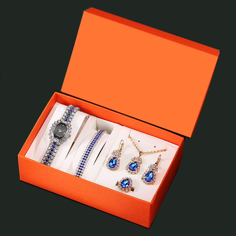Women's Watch And Crystal Earrings Set Watch And Jewelry Gift Set