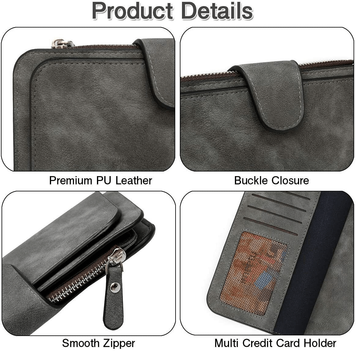 Women’s Clutch Purse With Card Slots | RFID Blocking Card Holder