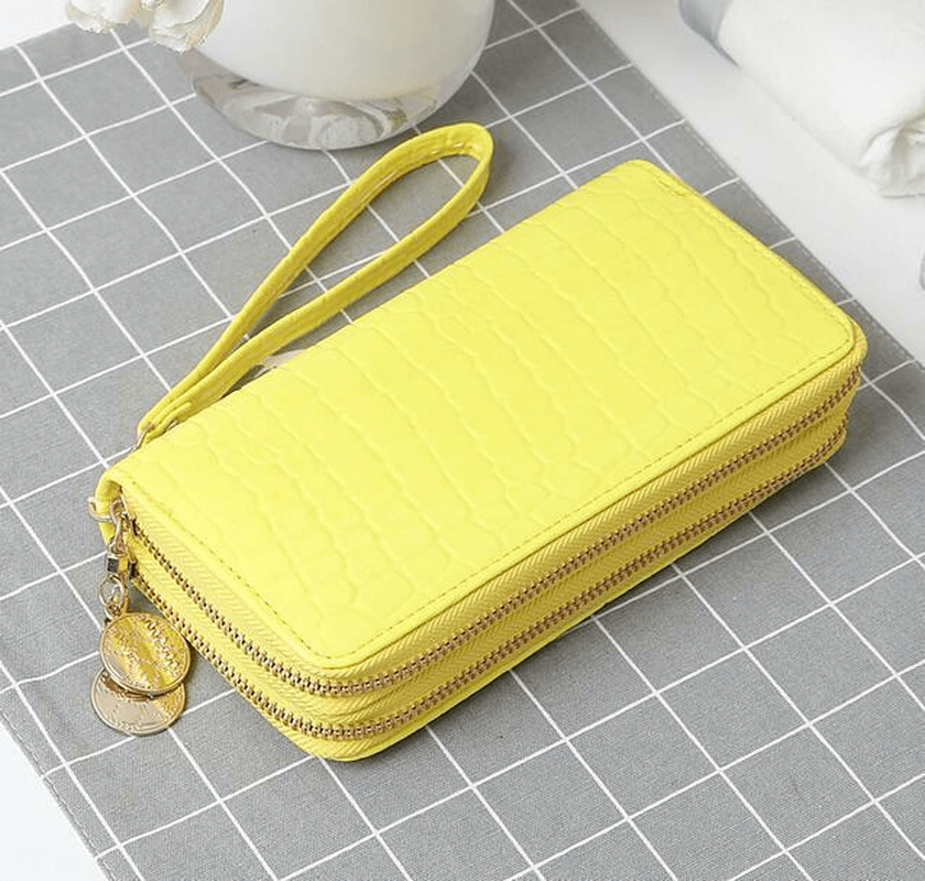 Women’s Leather Wallet | Women’s Long Leather Wallet With Wrist Strap