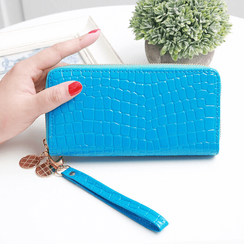 Women’s Leather Wallet | Women’s Long Leather Wallet With Wrist Strap