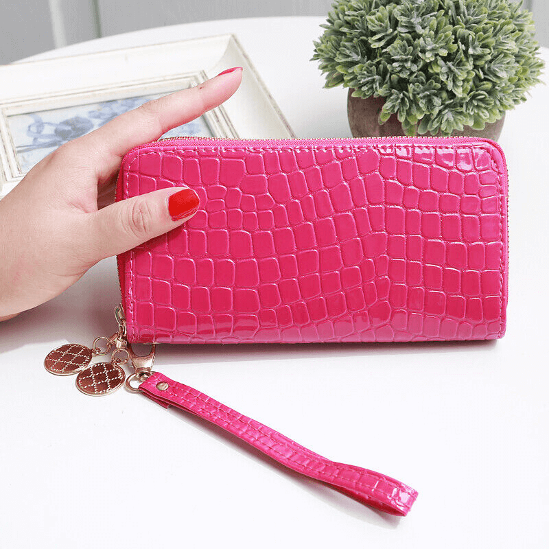 Women’s Leather Wallet | Women’s Long Leather Wallet With Wrist Strap
