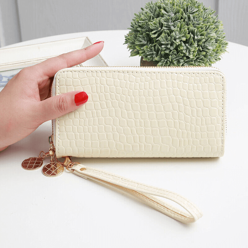 Women’s Leather Wallet | Women’s Long Leather Wallet With Wrist Strap