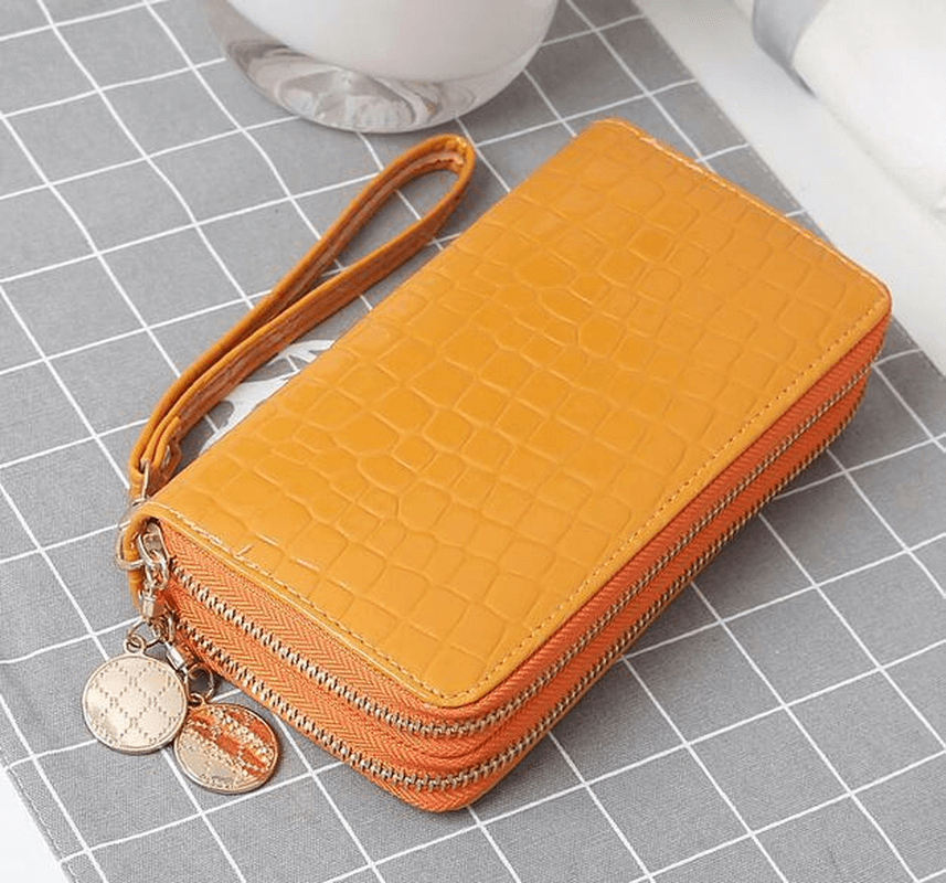 Women’s Leather Wallet | Women’s Long Leather Wallet With Wrist Strap