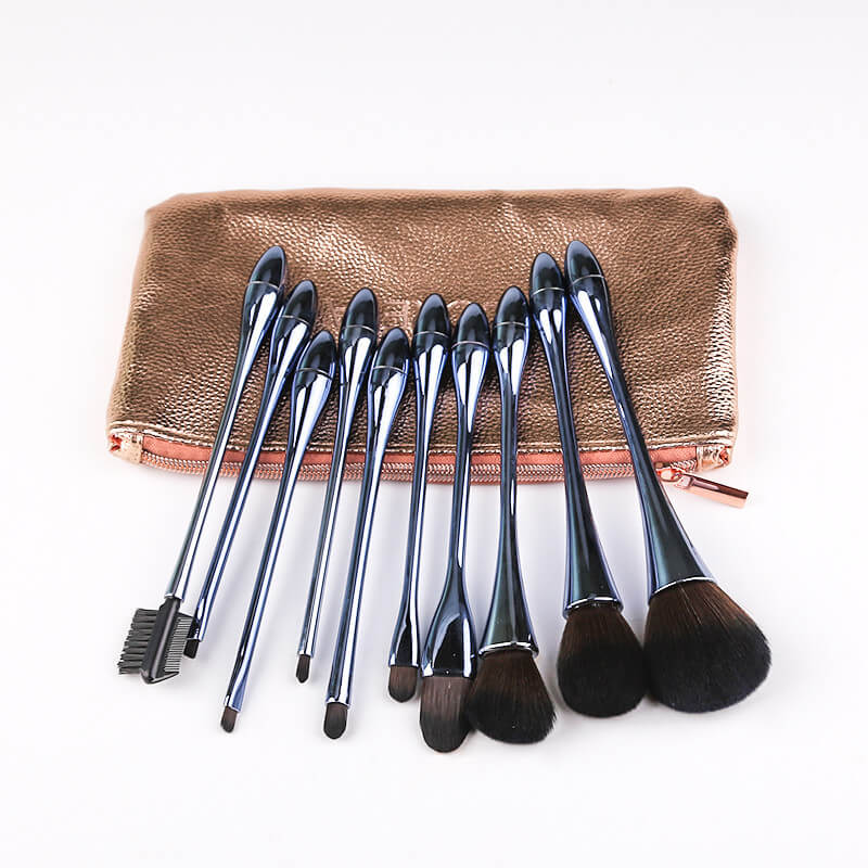 ZOREYA 10pcs Goblet Design Brush Sets | Man-Made Fiber Makeup Brushes