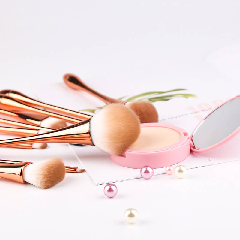 ZOREYA 10pcs Goblet Design Brush Sets | Man-Made Fiber Makeup Brushes