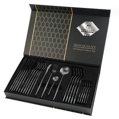 Gift Box Stainless Steel Tableware 24-piece Set