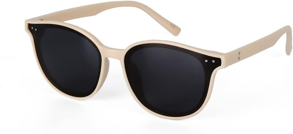 Sunglasses Womens, Cat Eye Pink Sunglasses for Women with Mirrored Trendy Lens UV400 Blocking