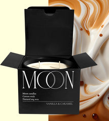 Luxury Candles for Home by  | Candles Vanilla |Vanilla Candles for Men | Non Toxic Candles | Vanilla & Caramel Black Candles |