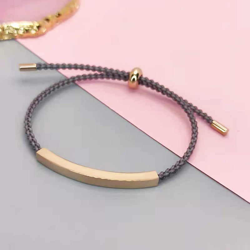 Couples Bracelet Adjustable Braided Titanium Steel