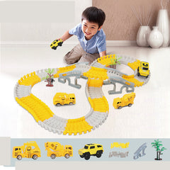 Tong Li Engineering Car Rail Car Toy Puzzle