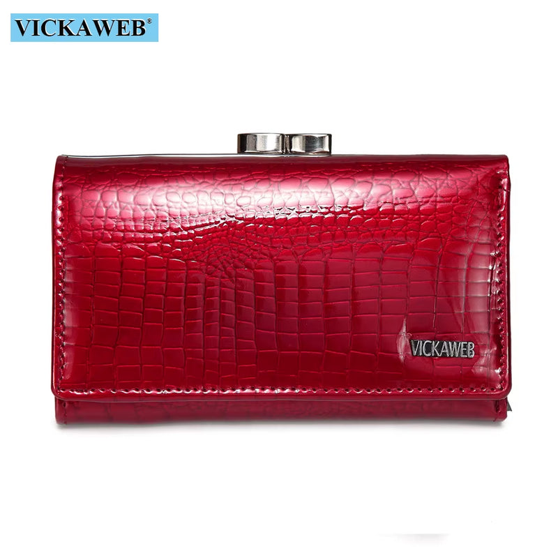 Women Wallet Small Short Genuine Leather Wallet Female Alligator Hasp Coin Purse Women Purses Mini Womens Wallets and Purses