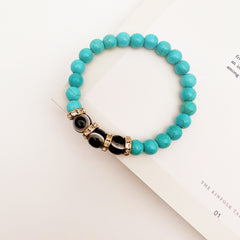 Women's Color Couples Style Turquoise Bracelet