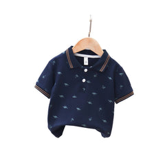 Short Sleeve Children Boys' Polo Collar T-shirt