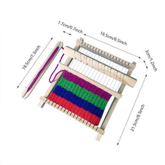 DIY HandKnitting Machine Wooden Loom Toys Children Weaving Machine Educational Toys