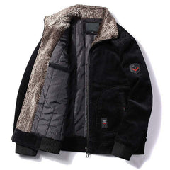 Outerwear Men's Plush Thick Cotton Padded Jacket Loose Size