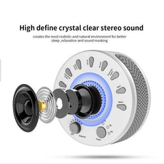 Baby Sleep Soothers Sound Machine White Noise Record Voice Sensor with 9 Soothing Sound Auto-off Timer For Home Office Travel