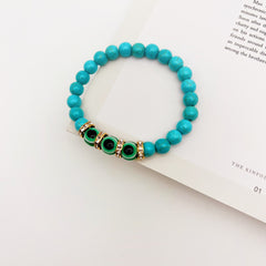 Women's Color Couples Style Turquoise Bracelet